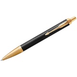 Ручка шариковая подарочная автоматическая Parker "IM Premium Black/Gold GT" синяя, 1,0мм, подар. уп. [1931667]