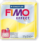 Глина полимерная FIMO Effect Transparent, запекаемая в печке, 56 гр, полупрозрачный жёлтый, шк810030 №104