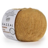 Пряжа Gazzal Super Kid Mohair 25г/237м (22% полиамид, 47% супердетский мохер, 31% шерсть мериноса) 64423