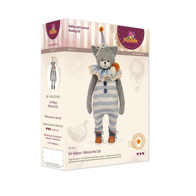 Набор для изготовления игрушки, "Miadolla" TD-0277, Кот Маркус, высота изделия 23см, (сложность ***), 14+