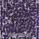 Бисер стеклянный GAMMA 5гр кристально-прозрачный с ярким цветным покрытием, фиолетовый, круглый 10/*2,3мм, 1-й сорт Чехия, Е226 (38428)