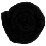 Шерсть для валяния Пехорка 50гр. 100% шерсть Птонкая черный,  [02]