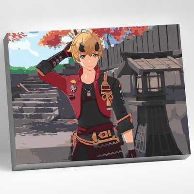 Картина по номерам (на холсте) 30х40см Геншин. Тома, CHR0147 (сложность **)