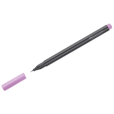 Ручка капиллярная Faber-Castell "Grip Finepen"  0,4 мм, светло-пурпурная, трехгранная,  151619