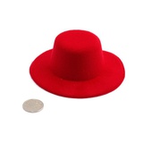 Шляпа круглая 2шт. 10см  красная,  [КЛ.21571]
