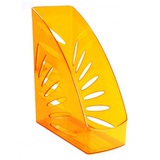 Стойка-угол для бумаг пластик 110 х 245 х 263мм, СТАММ "Тропик", тонированный оранжевый манго  ЛТ360