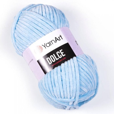 Пряжа YarnArt DOLCE 100г/120м (100% микрополиэстер), голубой [749]