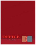 Обложка для тетрадных блоков А5 Офис на красном ПК-2593 (Проф-Пресс)