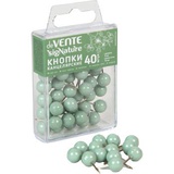 Силовые кнопки-гвоздики deVENTE  sigNATURE, d=9 мм, 40 шт. в форме шарика, цвет оливковый,  в пластиковой коробке, европодвес, 4132513