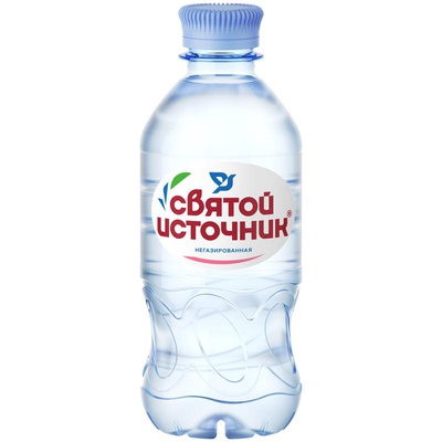 Вода питьевая негазированная Святой источник, 0,33л, пластиковая бутылка, [620039 / 240520]