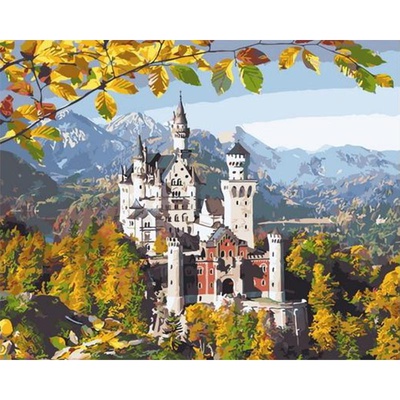 Картина по номерам 40х50см Замок в лесу GX31786 (сложность***)
