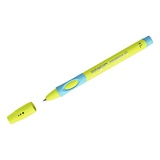 Ручка шариковая 0,8мм синяя (для левшей) Stabilo"Left Right", грип, желтый/голубой корпус, 313098