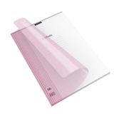 Тетрадь A4 96 л. клетка на скрепке, ErichKrause Классика CoverPrо Pastel, пластиковая обложка, текстура апельсин, розовый, ЕК56416