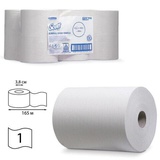 Полотенца бумажные в рулонах KIMBERLY-CLARK Scott, КОМПЛЕКТ 6 шт., Slimroll, 165 м, однослойные, белые, диспенсерная система: H1 / артикул 6657