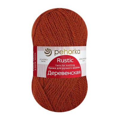 Пряжа  ПЕХ Деревенская 100г/250м (100% полугрубая шерсть) 30