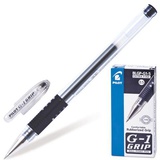 Ручка гелевая 0,5мм черная PILOT "G-1 GRIP" BLGP-G1-5, с резиновым грипом, [140197]