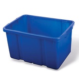 Ящик для хранения штабелируемый 60л, (в60*ш40*г34см), цвет синий, PT9954