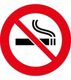 Информационная наклейка "Не курить", 14,5х14,5 см Миленд,  [9-81-0009]