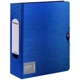 Папка-регистратор на резинке 80мм Berlingo "Steel&Style", 2500мкм, пластик (полифом), с внутр. карманом, синяя, PPf_98002