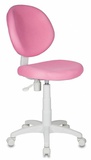 Кресло детское без подлокотников KD-W6/TW-13А, ткань: сетчатая, розовый, белый пластик ( до 80кг )