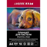 Планшет для пастелей А4 10л. блок черная бумага 200г/м2, deVENTE "Artistic Studio", холст, обложка мелованный картон 210 г/м2, картонная подложка 2мм, склейка, термоусадочная пленка, 2135300 