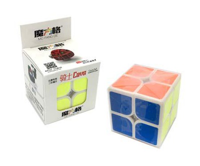 Кубик-Головоломка CE-117 2*2 грань 5см, черная основа, разборный, в картонной коробке, CE-117