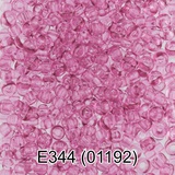 Бисер стеклянный GAMMA 5гр "сольгель" прозрачный, фиолетово-розовый, круглый 10/*2,3мм, 1-й сорт Чехия, Е344 (01192)