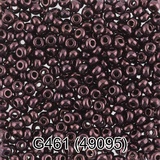 Бисер стеклянный GAMMA 5гр непрозрачный с цветным глянцевым покрытием, темно-коричневый, круглый 10/*2,3мм, 1-й сорт Чехия, G461 (49095)
