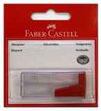 Точилка пластиковая FABER-CASTELL, 1 отверстие, цвет ассорти, блистер,  [263222]