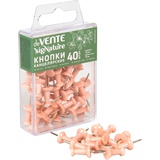 Силовые кнопки-гвоздики deVENTE  sigNATURE, d=9,6 мм, 40 шт. в форме гвоздика,  цвет пудрово-розовый, в пластиковой коробке, европодвес, 4132509