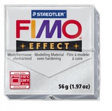 Глина полимерная FIMO Effect Metallic, запекаемая в печке, 56 гр., серебряный металлик, шк817961
