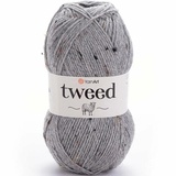 Пряжа Yarnart Tweed 100г/280м (30% шерсть, 5% вискоза, 65% акрил), св.серый  226