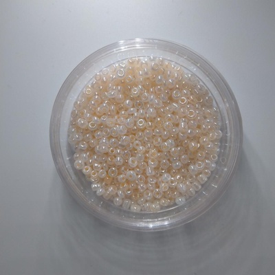 Стеклянный бисер Colibry 20г непрозрачный блестящий бледно-персиковый (41,5)