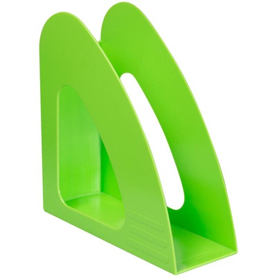Стойка-угол для бумаг пластик 280*285*95 мм, Berlingo "Mega Top", неоновый зеленый, MLv_00702,  [277543]
