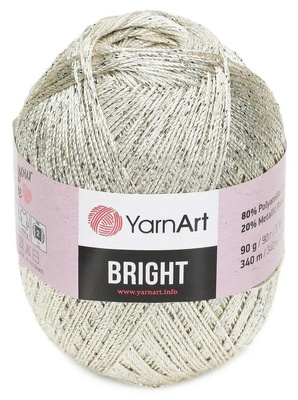 Пряжа YarnArt Bright 90г/340м (80% полиамид, 20% металлик полиэстер) 120