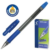 Ручка шариковая 1мм синяя PILOT BPS-GP-M, с резиновым упором, металлический наконечник [025894]