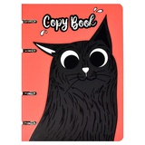 Тетрадь А5 120л. со сменным блоком Черный кот, мягкий переплет, обложка выборочный УФ-лак, 57424