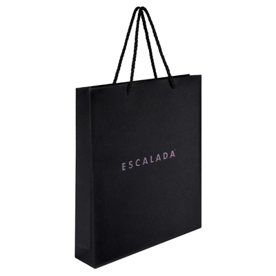 Пакет крафт 260*300*50 250г/кв.м Escalada. Черный, тиснение фольгой, 72697