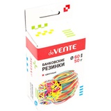 Резинки банковские 50 г deVENTE, диаметр 60 мм, цветные, в картонной коробке, 4152308