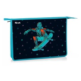 Папка для тетрадей 1 отделение, А4 (340*245*40мм) Först "Neo skater", пластик, на молнии [FT-PP-A40307]