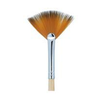 Кисть синтетика №4 веерная Mr.Painter, короткая ручка [SBW202-04]