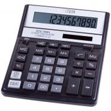 Калькулятор настольный CITIZEN SDC-888XBK, 12 разрядов, двойное питание, 203х158 мм, черный  158171