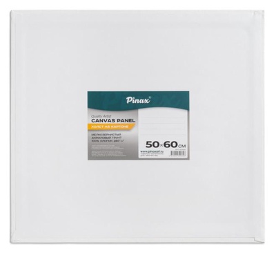 Холст грунт акриловый на картоне Pinax 50х60см, 100% хлопок, 280 г/м мелкое зерно, 10.5060