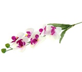 Цветы искусственные орхидея пышность 60 см белый 701086  