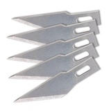 Лезвия для макетных ножей (скальпелей), 8 мм, комплект 5 шт., в блистере,  BR, 236636