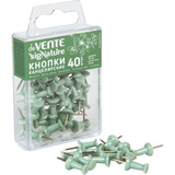 Силовые кнопки-гвоздики deVENTE  sigNATURE, d=9,6 мм, 40 шт. в форме гвоздика, цвет оливковый, в пластиковой коробке, европодвес, 4132510