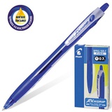 Ручка шариковая автоматическая на масляной основе 0,7мм синяя PILOT REX GRIP BPR G-10R-L, с резиновым упором [140814]