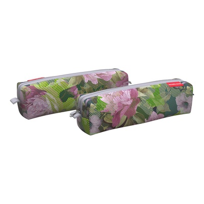 Пенал -косметичка 210*50*50 квадро mini ErichKrause® "Garden Flower", (текстиль) на молнии, ЕК52168