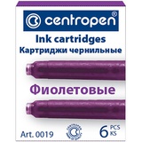 Картридж чернильный Centropen для перьевой ручки, фиолетовый  235092