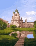 Картина по номерам 40х50см Православный храм RDG-2179 (сложность * * * *)